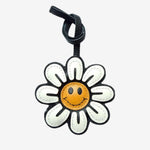 Sylvara | Smiley Daisy Leather Bag Charm – Cheerful, Stylish & Fun - in Light Beige | Arvea Bags