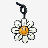 Sylvara | Smiley Daisy Leather Bag Charm – Cheerful, Stylish & Fun - in Light Beige | Arvea Bags