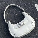 Sylvienne | Luxe White Star - Embellished Shoulder Bag – Playful & Chic - in Light Beige | Arvea Bags