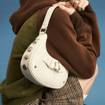 Sylvienne | Luxe White Star - Embellished Shoulder Bag – Playful & Chic - in Light Beige | Arvea Bags