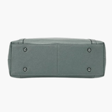 Talyssia | Luxe Slate Blue Leather Tote Bag – Chic & Functional - in Black | Arvea Bags