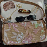 Taylor Sequin Bag – Sparkling Evening Handbag with Sleek Handle - in Pink | Arvea Bags