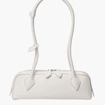Tessaria | White Leather Shoulder Bag – Elegant & Minimalist - in Cream | Arvea Bags