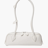 Tessaria | White Leather Shoulder Bag – Elegant & Minimalist - in Cream | Arvea Bags