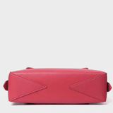 Tessaria | White Leather Shoulder Bag – Elegant & Minimalist - in Red | Arvea Bags