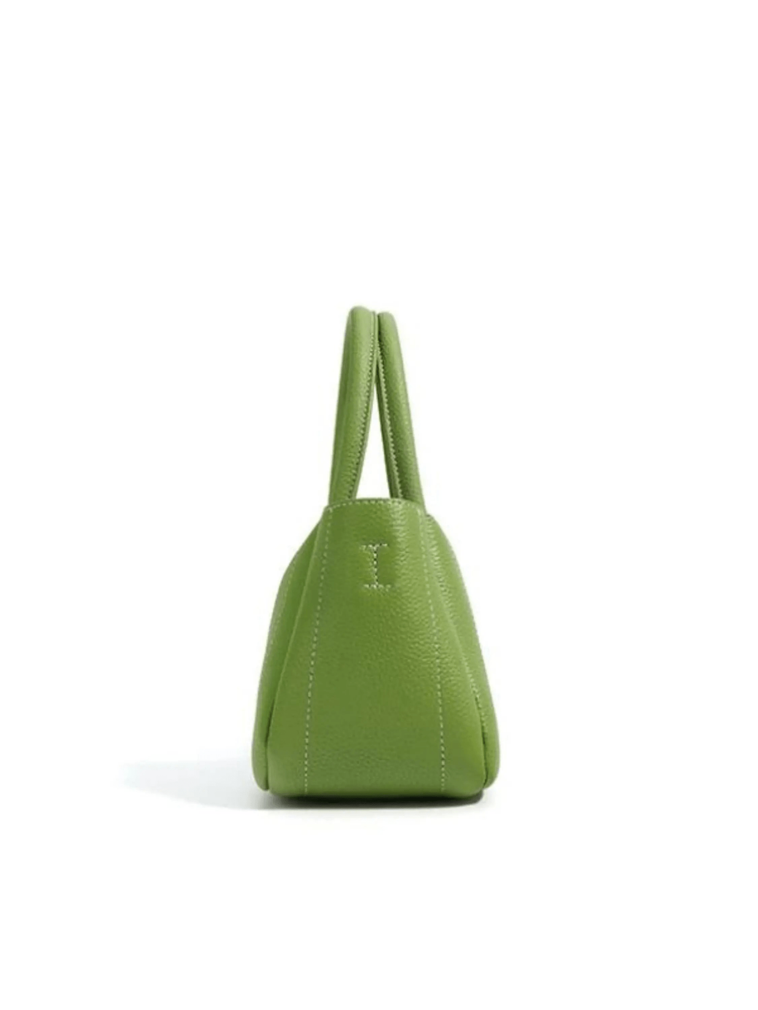 Tessoria | Green Pebbled Leather Tote – Bold & Elegant - in Green | Arvea Bags