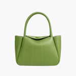 Tessoria | Green Pebbled Leather Tote – Bold & Elegant - in Green | Arvea Bags
