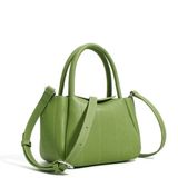 Tessoria | Green Pebbled Leather Tote – Bold & Elegant - in Green | Arvea Bags