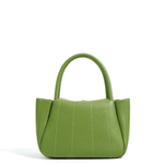 Tessoria | Green Pebbled Leather Tote – Bold & Elegant - in Green | Arvea Bags