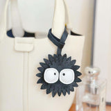 Thaloria | Spiky Black Leather Bag Charm – Playful, Edgy & Unique - in Black | Arvea Bags