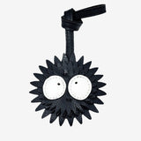 Thaloria | Spiky Black Leather Bag Charm – Playful, Edgy & Unique - in Black | Arvea Bags