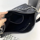 Thessaly | Sage Green Woven Leather Hobo Bag – Chic, Soft & Effortlessly Stylish - in Black | Arvea Bags