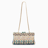 Thessira | Exquisite Jeweled Evening Clutch – Luxurious & Statement - Making Design - in Gold | Arvea Bags