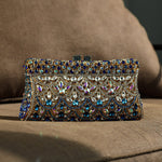 Thessira | Exquisite Jeweled Evening Clutch – Luxurious & Statement - Making Design - in Gold | Arvea Bags