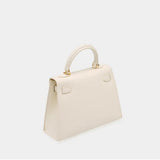 Timeless Trapeze Satchel – Compact Luxury Bag with Top Handle & Lock - in Black | Arvea Bags