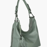 Tivanya | Luxe Red Leather Hobo Bag – Bold & Sophisticated - in Green | Arvea Bags