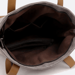 Two - Tone Canvas Tote Bag for Women – Minimalist Everyday Carry - in Gray | Arvea Bags