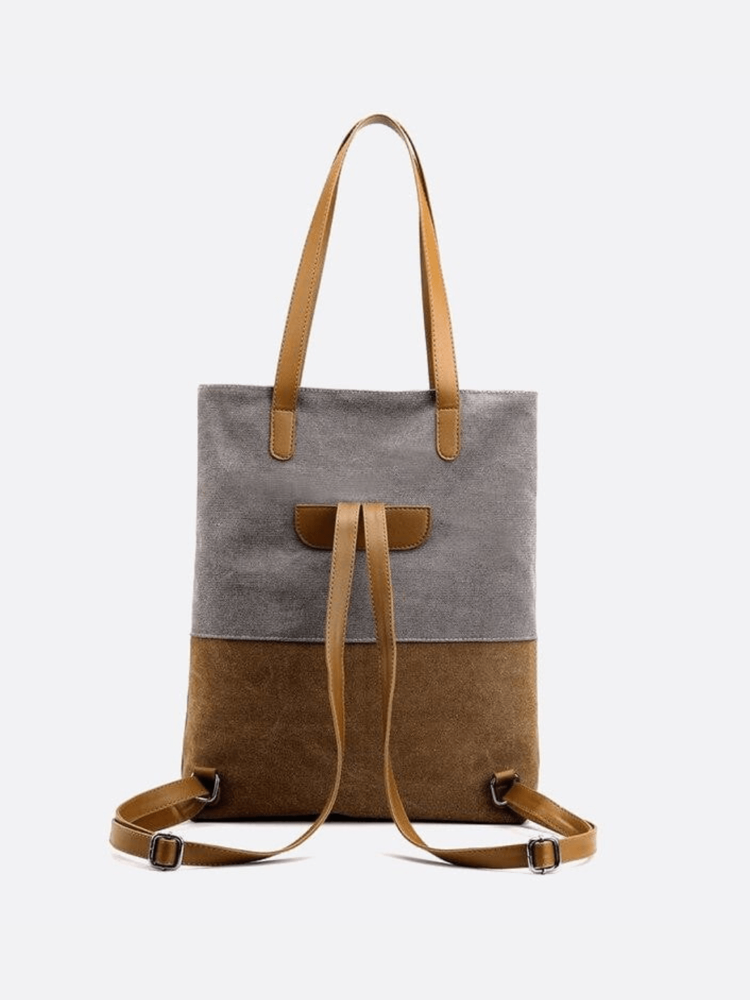 Two - Tone Canvas Tote Bag for Women – Minimalist Everyday Carry - in Gray | Arvea Bags