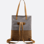 Two - Tone Canvas Tote Bag for Women – Minimalist Everyday Carry - in Gray | Arvea Bags