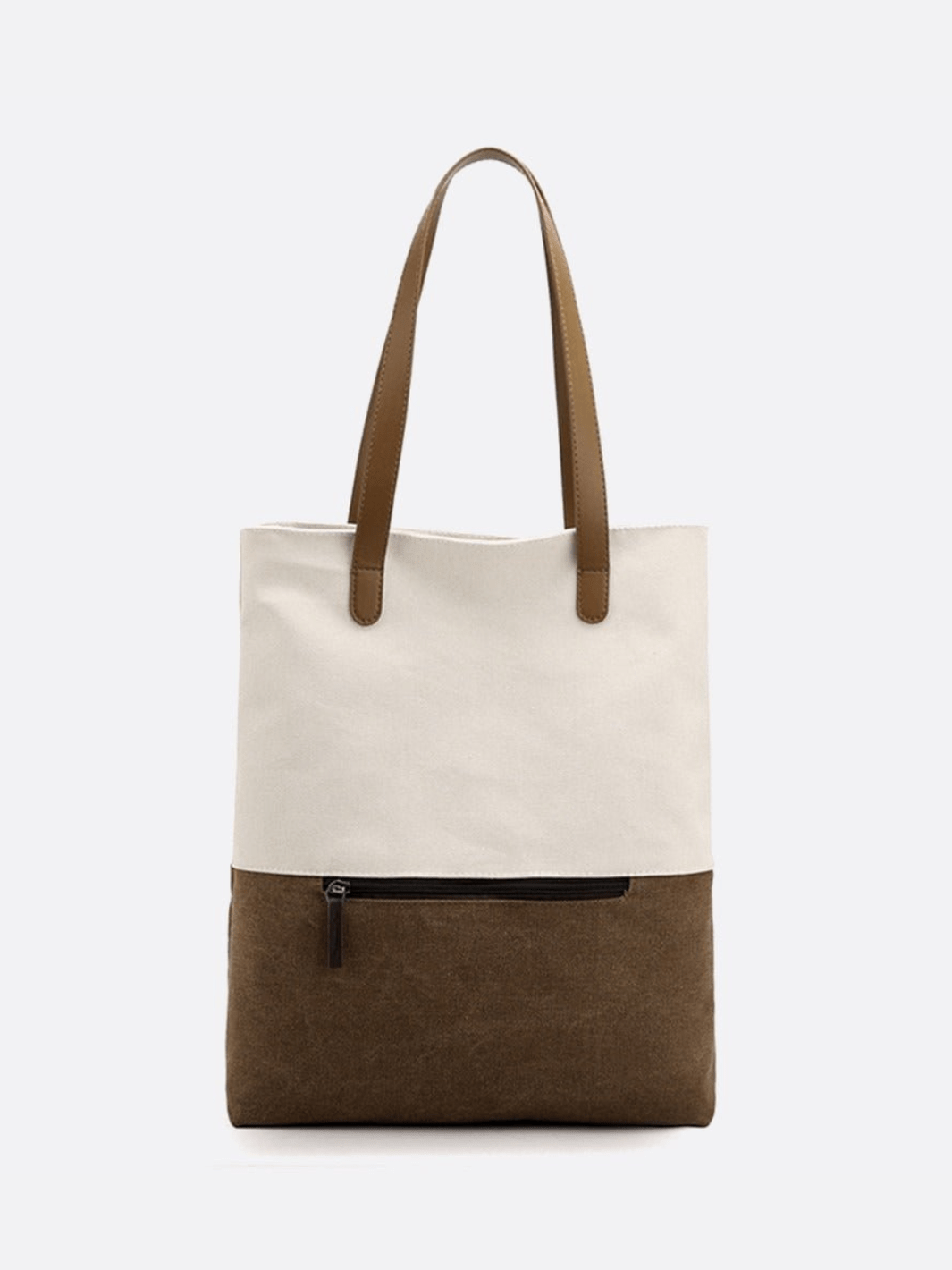 Two - Tone Canvas Tote Bag for Women – Minimalist Everyday Carry - in Gray | Arvea Bags