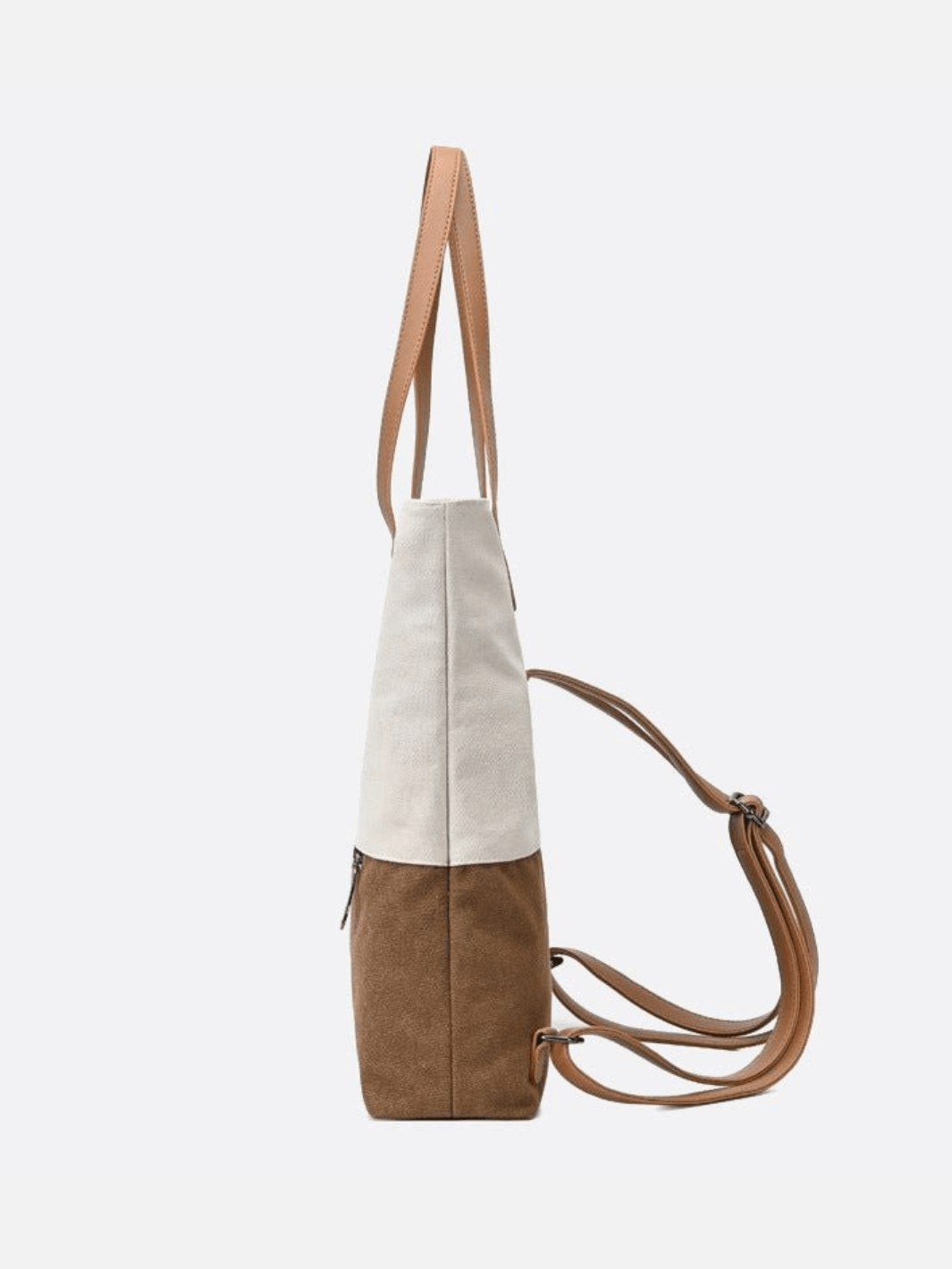 Two - Tone Canvas Tote Bag for Women – Minimalist Everyday Carry - in Gray | Arvea Bags