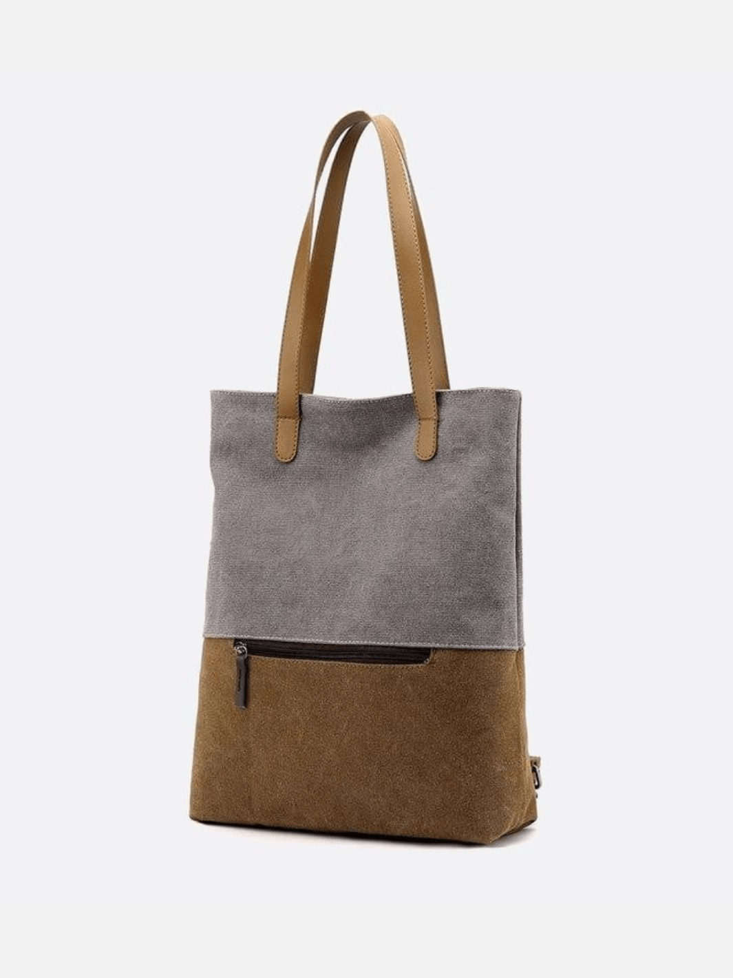 Two - Tone Canvas Tote Bag for Women – Minimalist Everyday Carry - in Off White | Arvea Bags