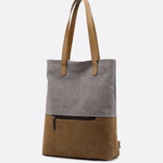 Two - Tone Canvas Tote Bag for Women – Minimalist Everyday Carry - in Off White | Arvea Bags