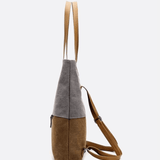 Two - Tone Canvas Tote Bag for Women – Minimalist Everyday Carry - in Off White | Arvea Bags