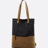 Two - Tone Canvas Tote Bag for Women – Minimalist Everyday Carry - in Off White | Arvea Bags