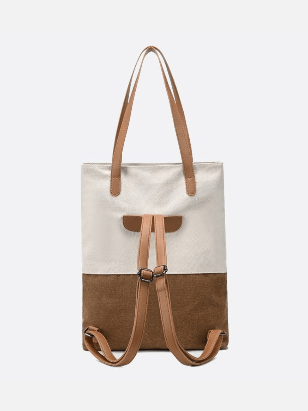 Two - Tone Canvas Tote Bag for Women – Minimalist Everyday Carry - in Off White | Arvea Bags