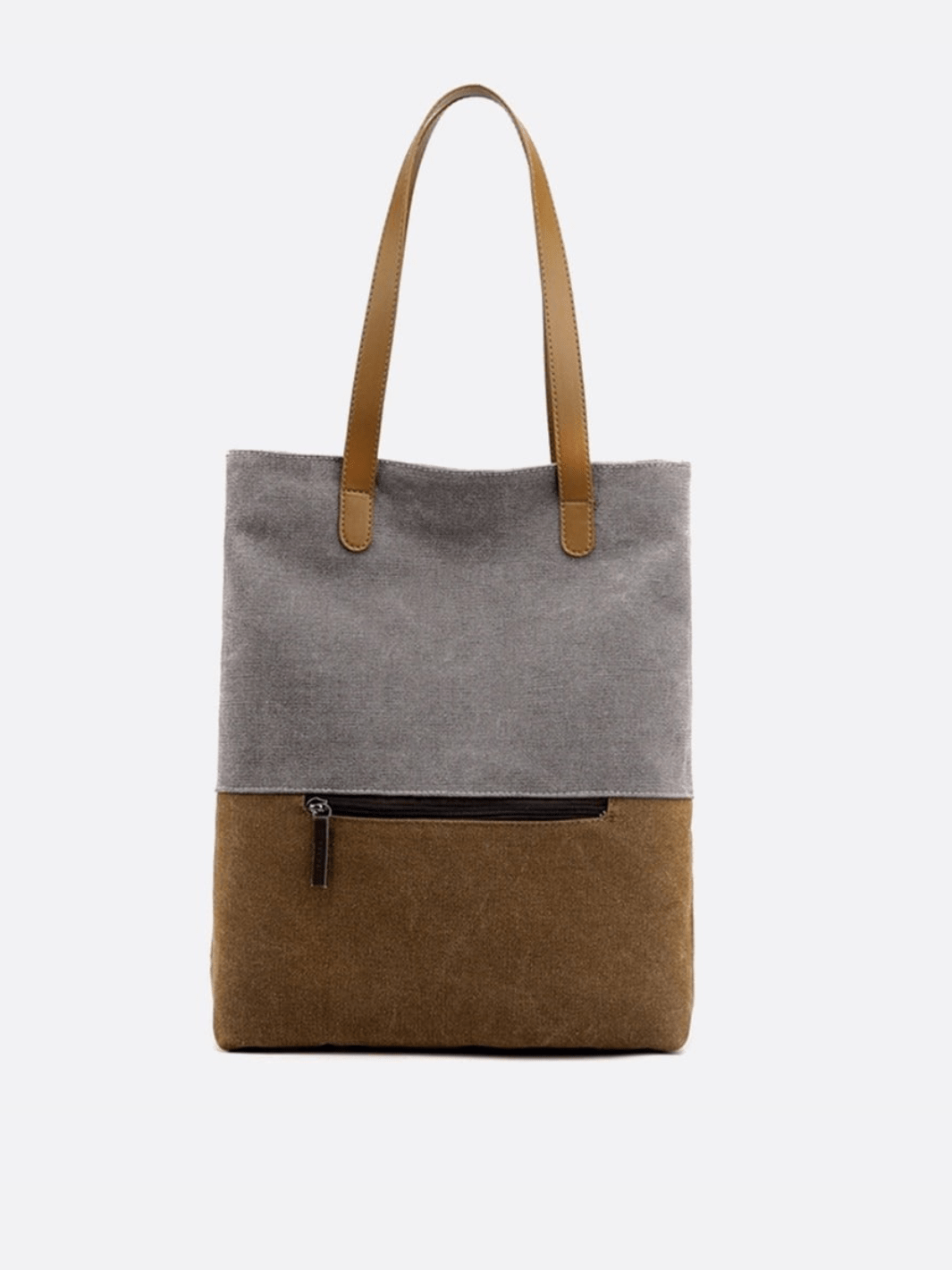 Two - Tone Canvas Tote Bag for Women – Minimalist Everyday Carry - in Off White | Arvea Bags
