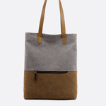 Two - Tone Canvas Tote Bag for Women – Minimalist Everyday Carry - in Off White | Arvea Bags