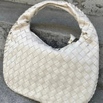 Vaeslyn | Luxe Black Woven Leather Handbag – Elegant & Timeless - in Black | Arvea Bags