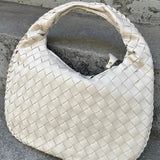 Vaeslyn | Luxe Black Woven Leather Handbag – Elegant & Timeless - in Black | Arvea Bags
