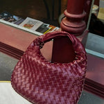 Vaeslyn | Luxe Black Woven Leather Handbag – Elegant & Timeless - in Black | Arvea Bags
