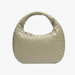 Vaeslyn | Luxe Black Woven Leather Handbag – Elegant & Timeless - in Olive | Arvea Bags