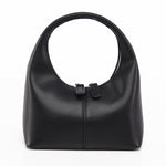 Valdira | Tan Leather Hobo Bag – Minimalist & Chic - in Black | Arvea Bags