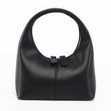 Valdira | Tan Leather Hobo Bag – Minimalist & Chic - in Black | Arvea Bags