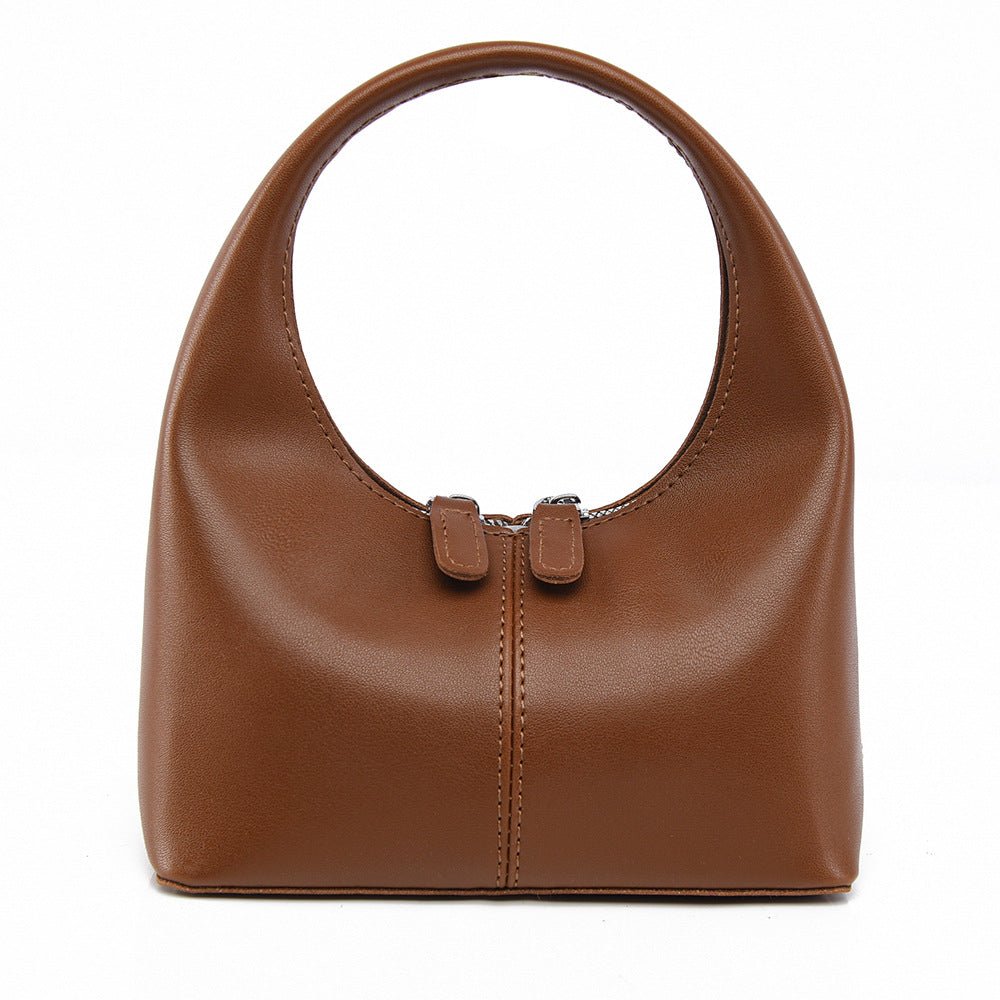 Valdira | Tan Leather Hobo Bag – Minimalist & Chic - in Brown | Arvea Bags