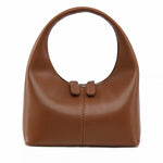 Valdira | Tan Leather Hobo Bag – Minimalist & Chic - in Brown | Arvea Bags