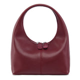 Valdira | Tan Leather Hobo Bag – Minimalist & Chic - in Claret | Arvea Bags