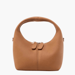 Valdira | Tan Leather Hobo Bag – Minimalist & Chic - in Classic Brown | Arvea Bags