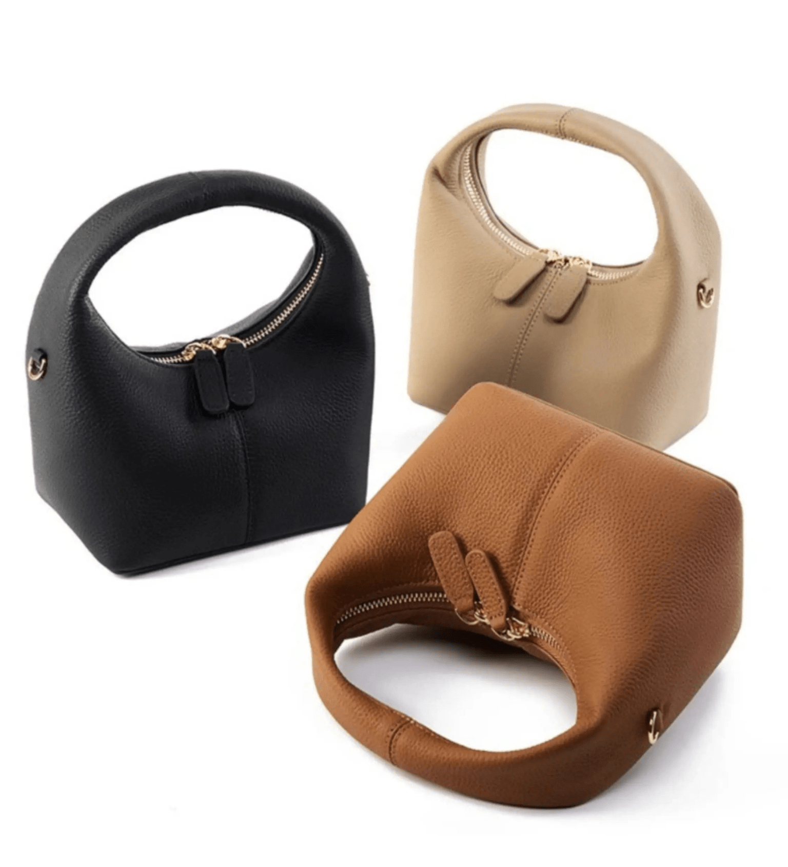 Valdira | Tan Leather Hobo Bag – Minimalist & Chic - in Classic Brown | Arvea Bags