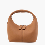 Valdira | Tan Leather Hobo Bag – Minimalist & Chic - in Classic Brown | Arvea Bags