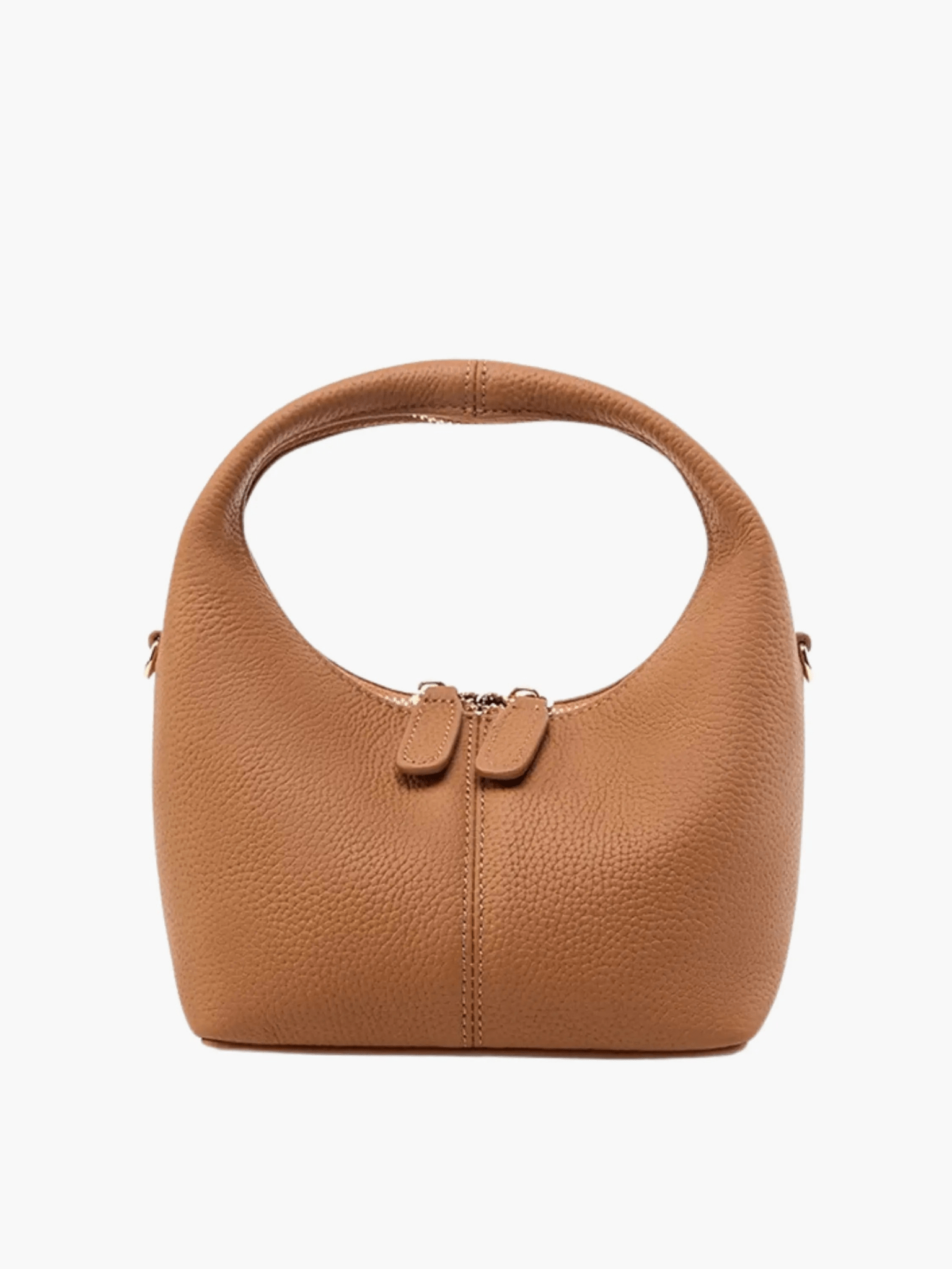 Valdira | Tan Leather Hobo Bag – Minimalist & Chic - in Classic Brown | Arvea Bags
