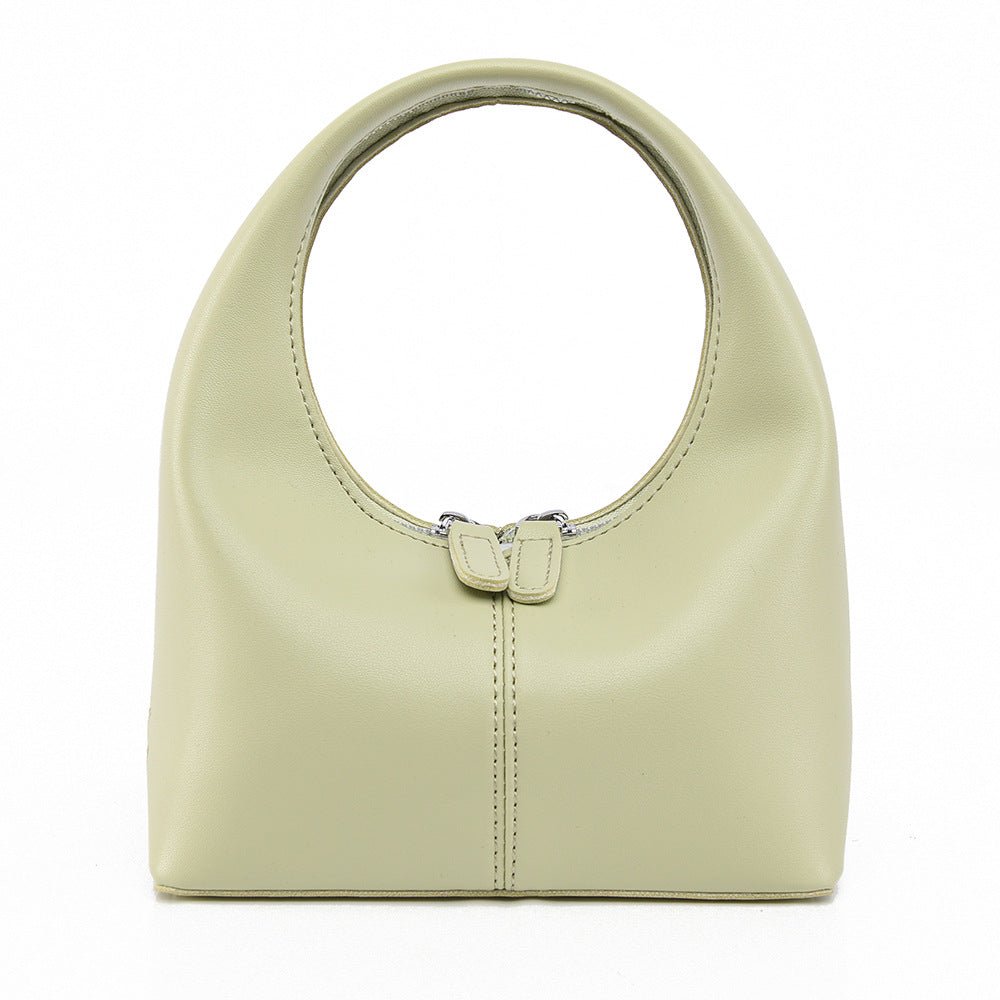 Valdira | Tan Leather Hobo Bag – Minimalist & Chic - in Khaki | Arvea Bags