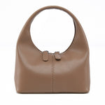 Valdira | Tan Leather Hobo Bag – Minimalist & Chic - in Taupe | Arvea Bags