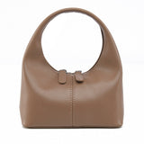 Valdira | Tan Leather Hobo Bag – Minimalist & Chic - in Taupe | Arvea Bags
