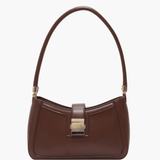 Valencia | Black Luxe Leather Shoulder Bag – Bold & Sophisticated - in Black | Arvea Bags