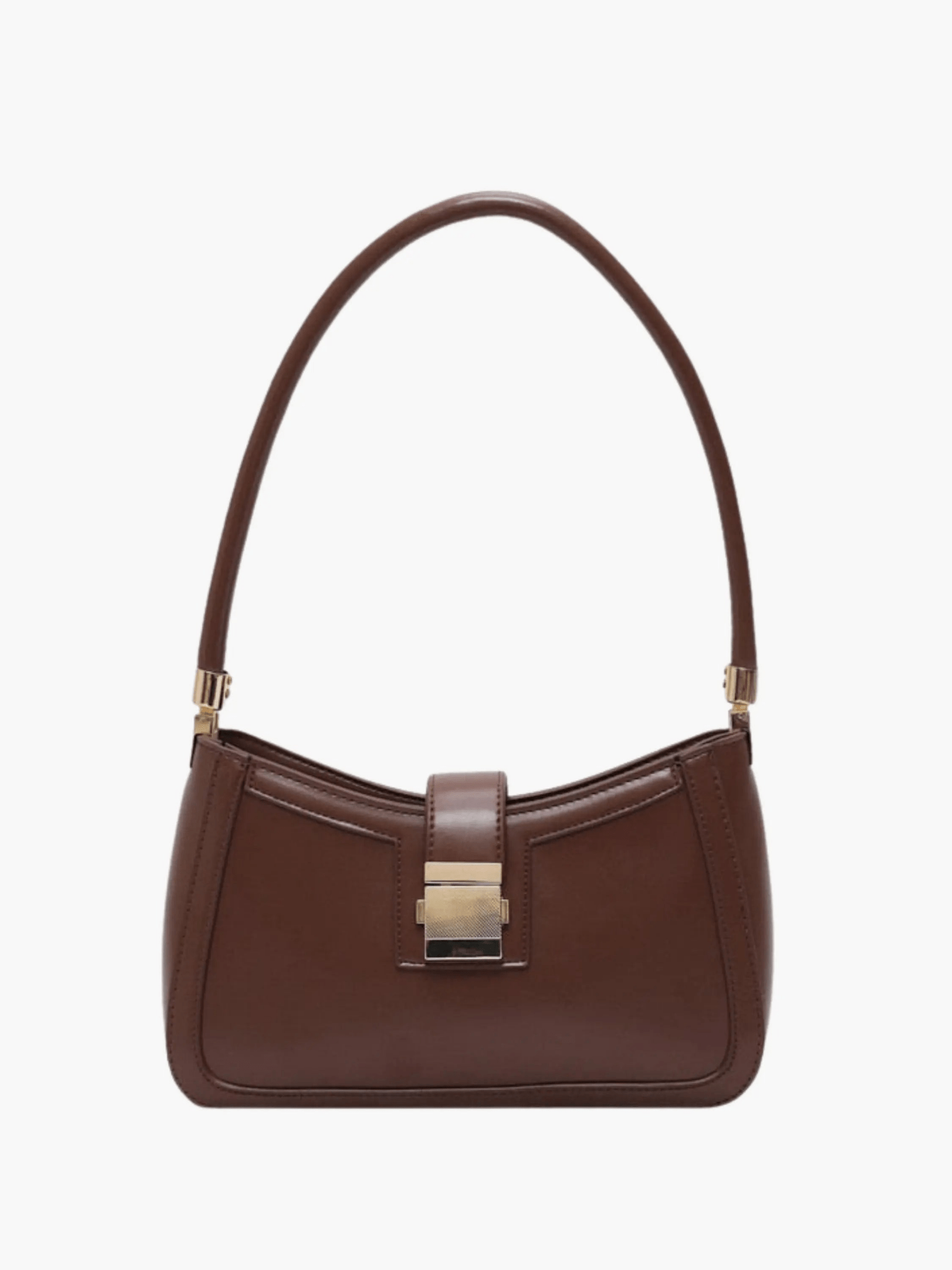 Valencia | Black Luxe Leather Shoulder Bag – Bold & Sophisticated - in Black | Arvea Bags